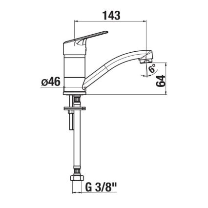 JIKA H3512E10042201 - Bateria kuchenna LYRA 14,3 cm chrom błyszczący