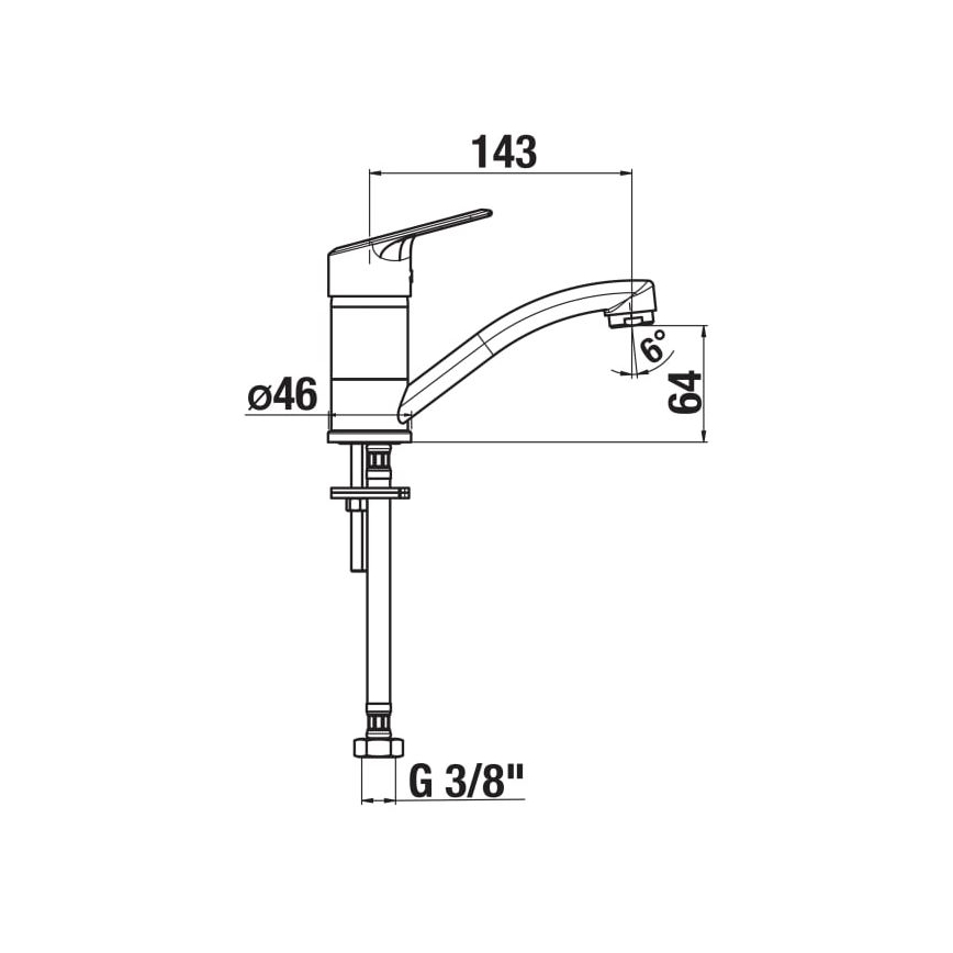 JIKA H3512E10042201 - Bateria kuchenna LYRA 14,3 cm chrom błyszczący