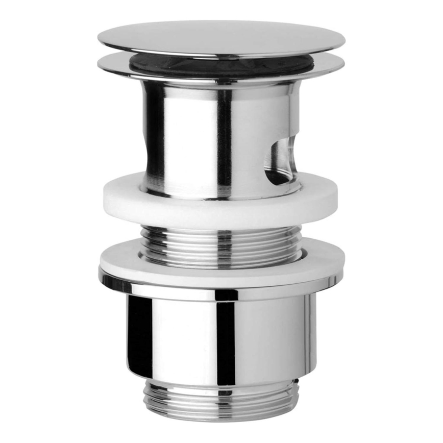 JIKA H3917100040001 - Korek umywalkowy CLICK-CLACK, śr. 6,3 cm, chrom błyszczący