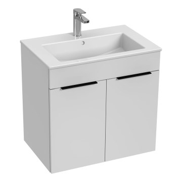 JIKA H4536011763001 - Szafka łazienkowa z umywalką CUBE 60,7x65 cm biały