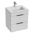 JIKA H4536121763001 - Szafka łazienkowa z umywalką CUBE 60,7x55 cm biały