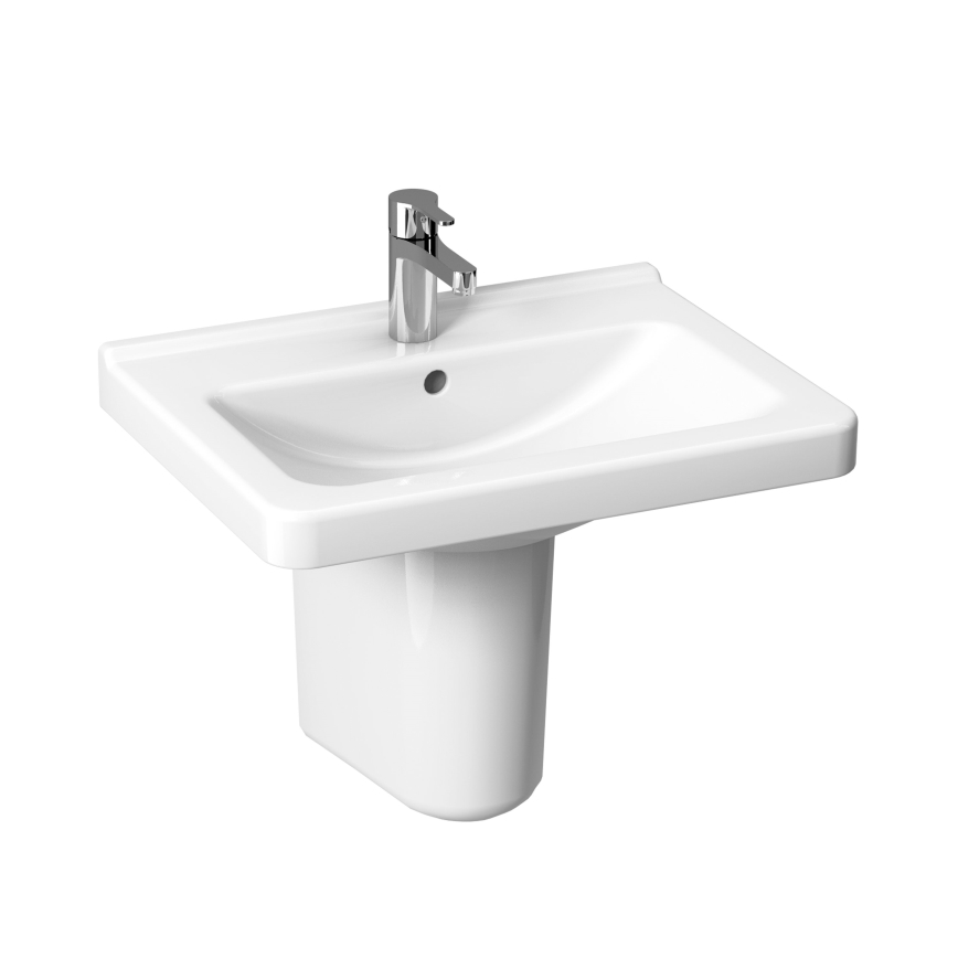JIKA H8104240001041 - Wiszące umyvadlo CUBITO 65x48,5 cm ceramika/biały