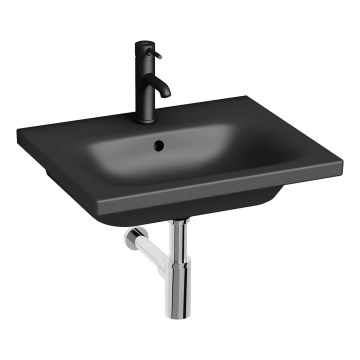 JIKA H8127127161041 - Wiszące umyvadlo MIO 55x45 cm ceramika/matowy czarny