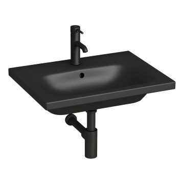 JIKA H8127137161041 - Umywalka wisząca MIO 60x45 cm ceramika/matowa czerń