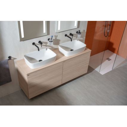 JIKA H8183827571041 - Umywalka nablatowa LYRA 55x40 cm ceramika/matowy biały