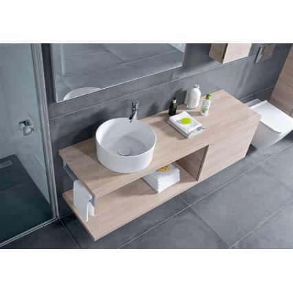 JIKA H8184200001121 - Umywalka nablatowa CUBITO śr. 40 cm ceramika/biały