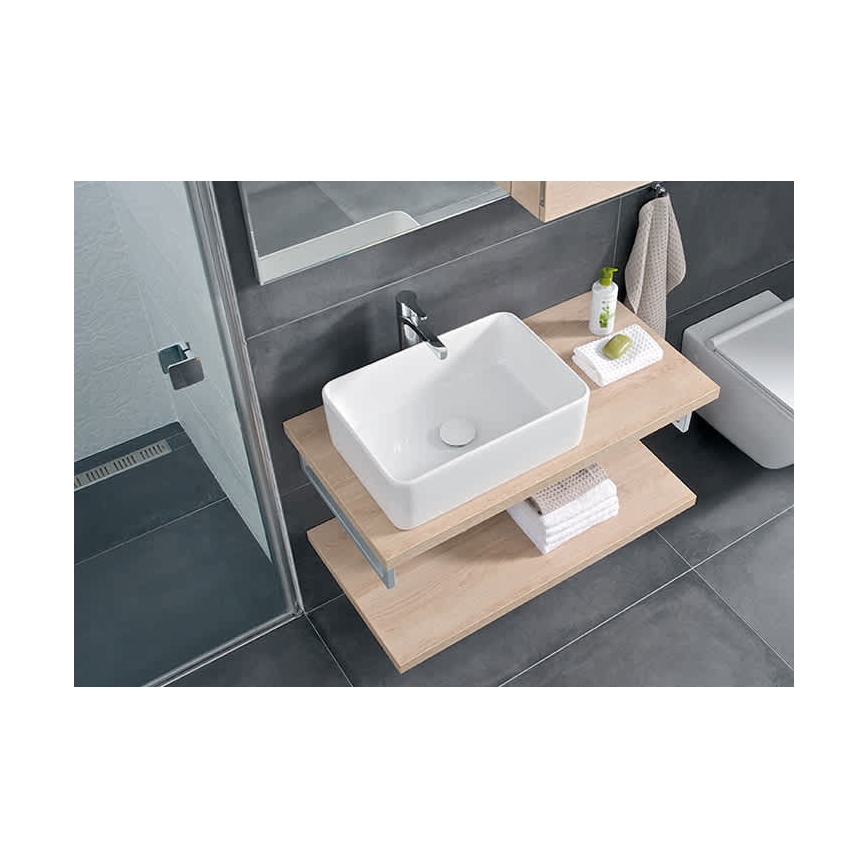 JIKA H8184230001121 - Umywalka nablatowa CUBITO 50x35 cm ceramika/biały