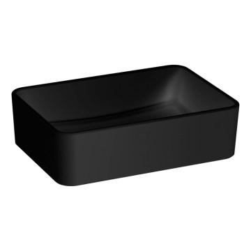 JIKA H8184237161121 - Umywalka nablatowa CUBITO 50x35 cm ceramika/matowy czarny