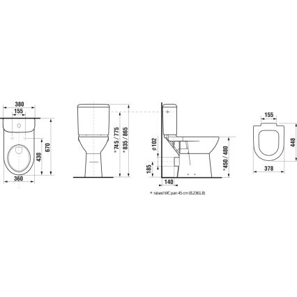 JIKA H8236160000001 - miska WC DEEP, ceramika/biała