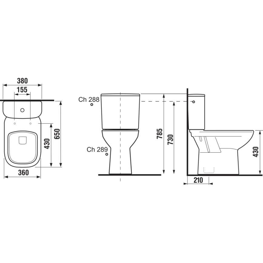 JIKA H8266170002801 - kompakt WC DEEP ceramika/biały