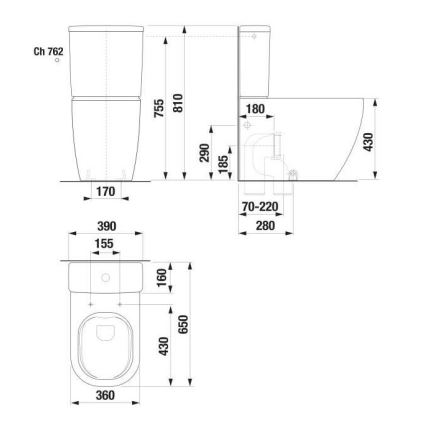 JIKA H8267160000001 - Miska WC MIO ceramika/biała