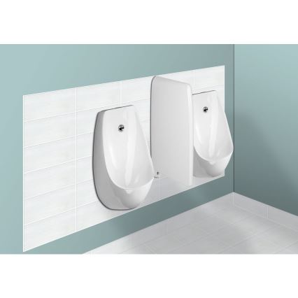JIKA H8411010004871 - Pisuar z czujnikiem DOMINO 24V dopływ tylny, odpływ tylny ceramika/biały