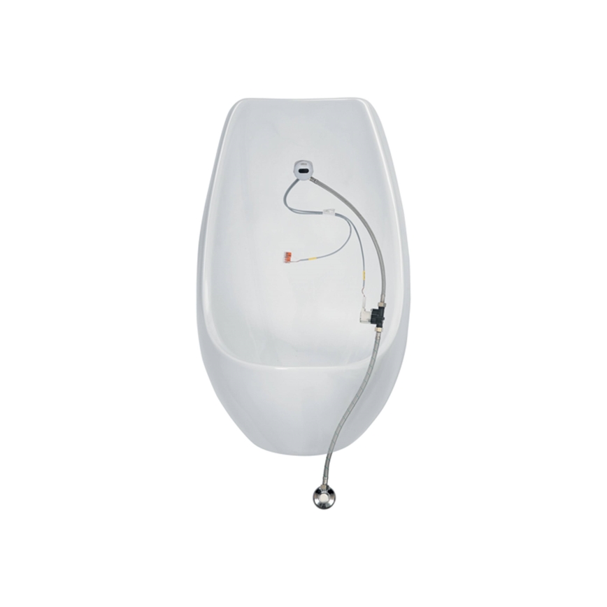 JIKA H8411010004871 - Pisuar z czujnikiem DOMINO 24V dopływ tylny, odpływ tylny ceramika/biały