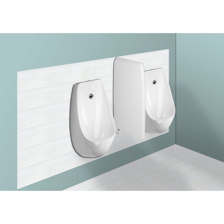 JIKA H8411010004871 - Pisuar z czujnikiem DOMINO 24V, podłączenie tylne, odpływ tylny, ceramika/biały
