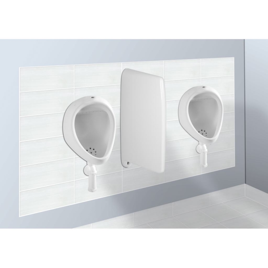 JIKA H8441000004401 - Pisuar KORINT zewnętrzny dopływ, dolny odpływ ceramika/biały