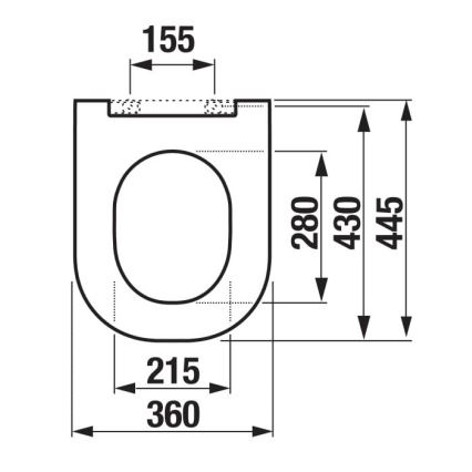 JIKA H8917150000631 - Deska sedesowa MIO duroplast/biały