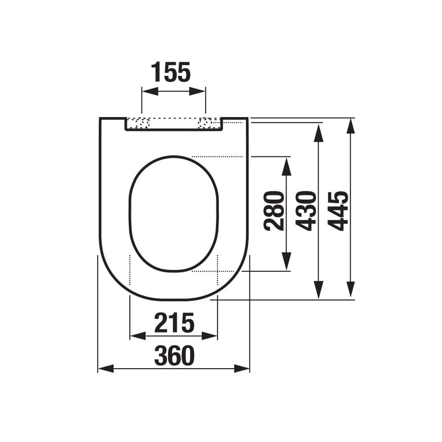 JIKA H8917150000631 - Deska sedesowa MIO duroplast/biały
