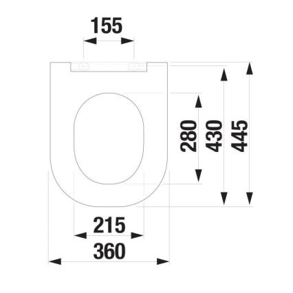 JIKA H8917167160631 - Deska sedesowa SoftClose MIO duroplast/matowa czerń