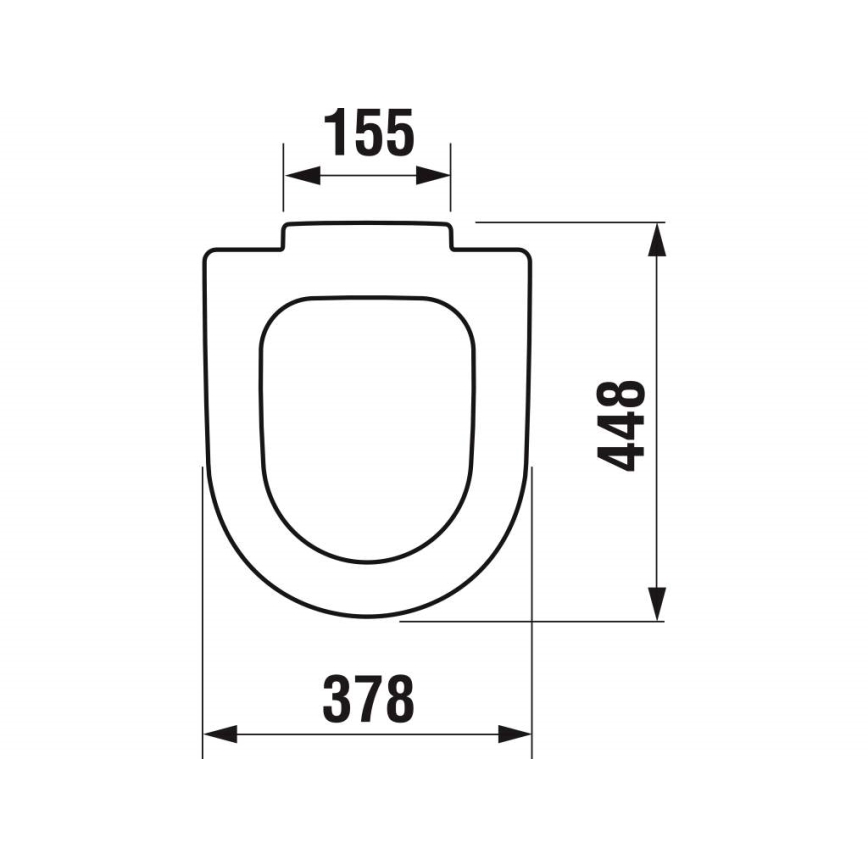 JIKA H8932823000631 - Deska sedesowa DEEP duroplast/biała