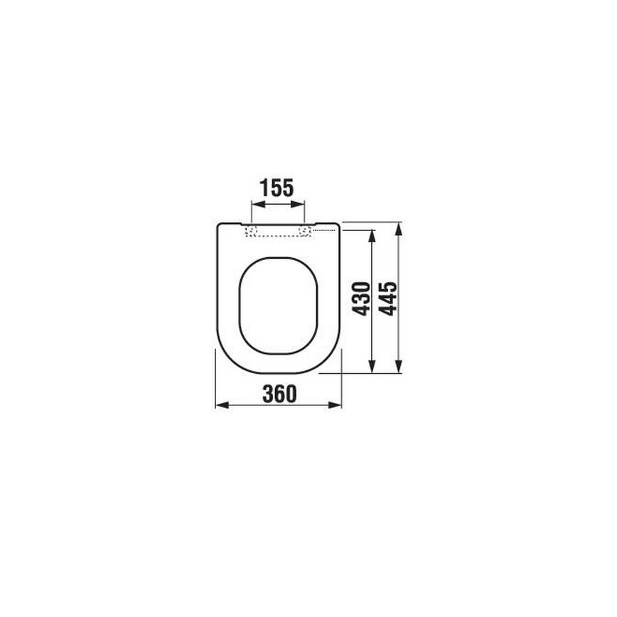 JIKA H8936103000631 - Deska sedesowa DEEP duroplast/biała
