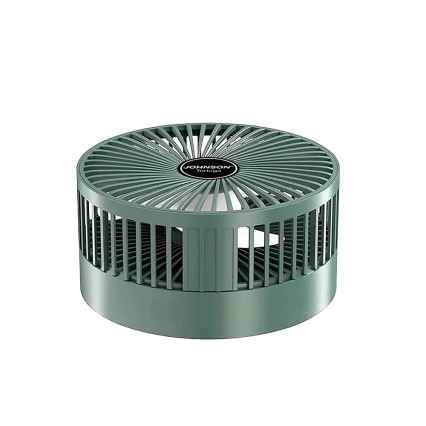 JOHNSON - Ładowalny wentylator stołowy TORTUGA 5W/3,7V 1200 mAh śr. 16,5 cm zielony