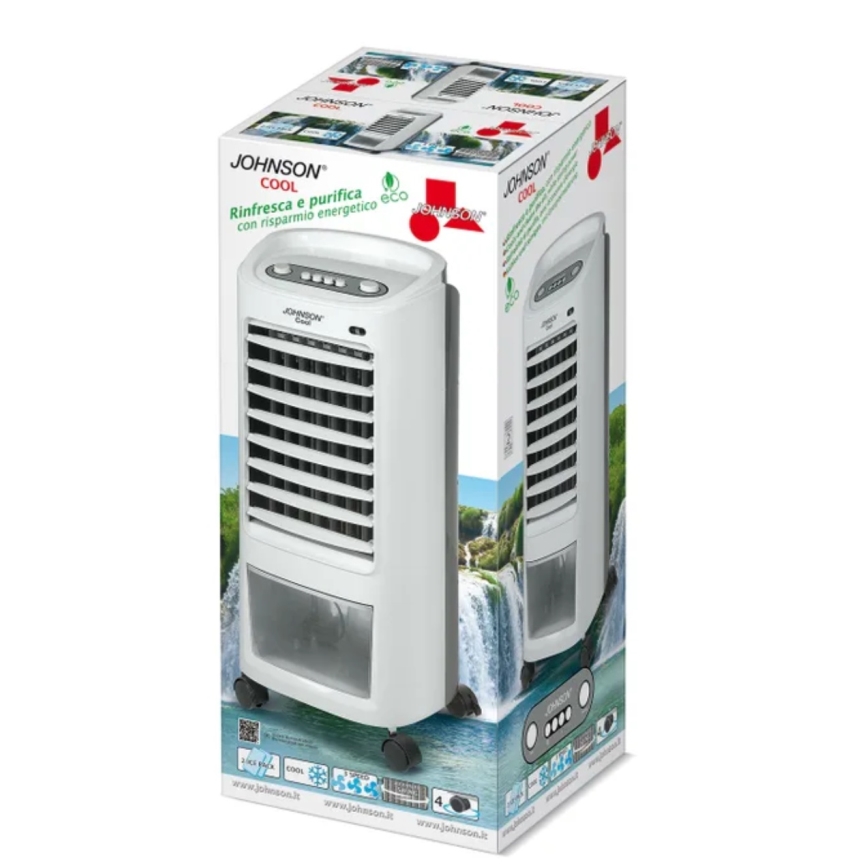 JOHNSON - Przenośny ochładzacz powietrza COOL 65W/230V biały/szary