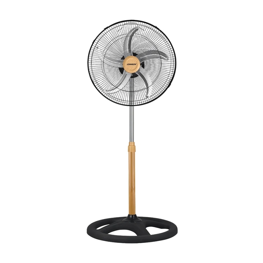 JOHNSON - Wentylator stojący 3 w 1 WOOD 80W/230V śr. 50 cm czarny/beżowy