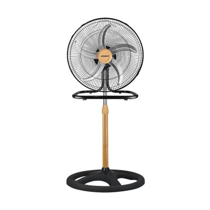 JOHNSON - Wentylator stojący 3 w 1 WOOD 80W/230V śr. 50 cm czarny/beżowy