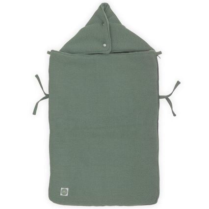 Jollein - Polarowa torba na fotelik samochodowy BASIC KNIT 42x82 cm Ash Green