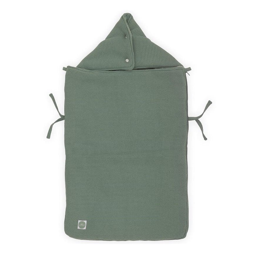 Jollein - Polarowa torba na fotelik samochodowy BASIC KNIT 42x82 cm Ash Green