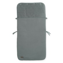 Jollein - Polarowa torba na fotelik samochodowy BRICK VELVET 42x82 cm Velvet Storm Grey