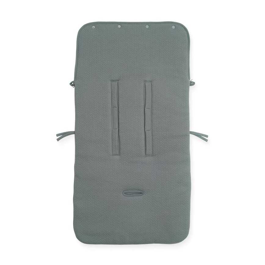 Jollein - Polarowa torba na fotelik samochodowy BRICK VELVET 42x82 cm Velvet Storm Grey
