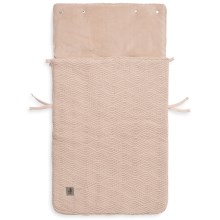 Jollein - Polarowa torba na fotelik samochodowy RIVER KNIT 42x82 cm Pale Pink