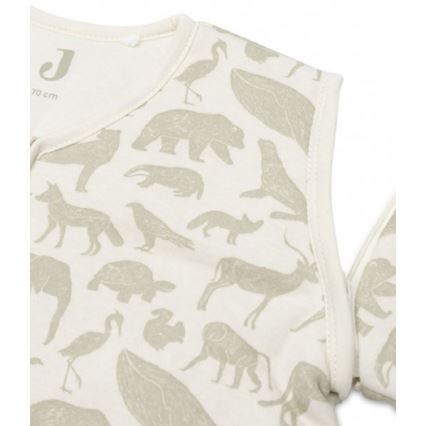 Jollein - Śpiwór 2w1 3-9 miesięcy 3 TOG Animals Olive Green