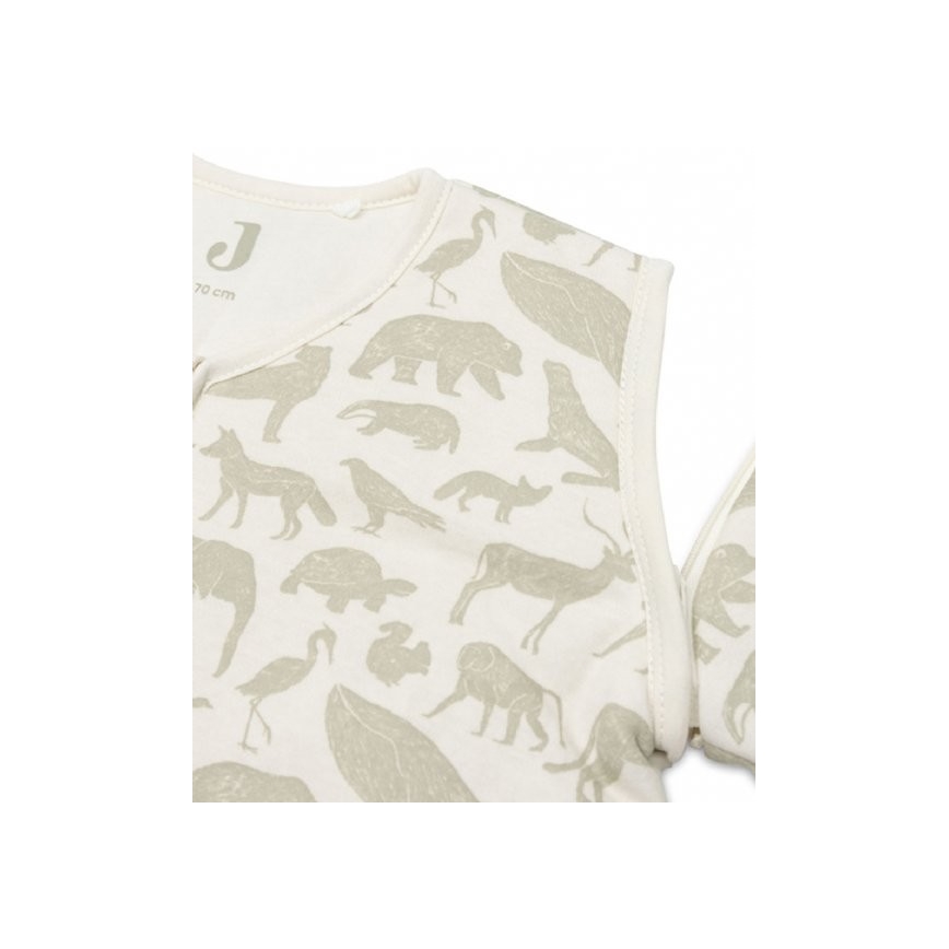Jollein - Śpiwór 2w1 3-9 miesięcy 3 TOG Animals Olive Green