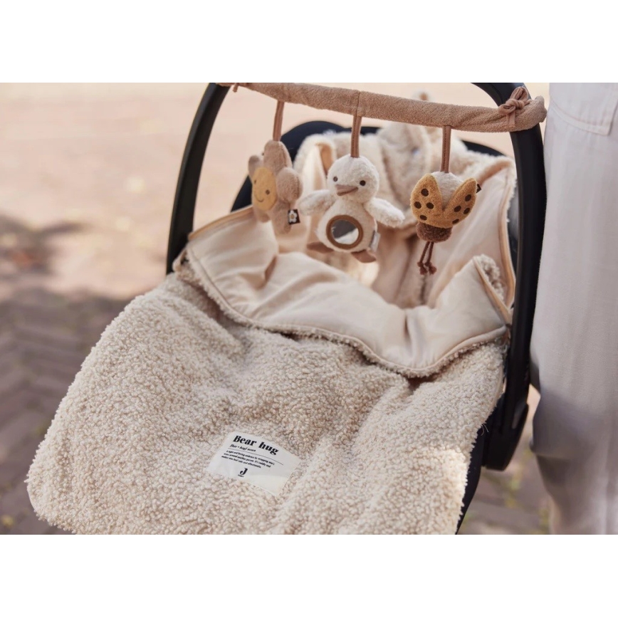 Jollein - Torba na fotelik samochodowy BOUCLE 42x82 cm Boucle Naturel