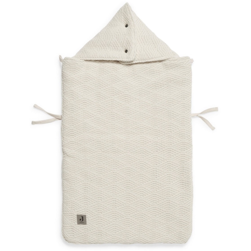 Jollein - Torba na fotelik samochodowy RIVER KNIT 42x82 cm kremowa biele