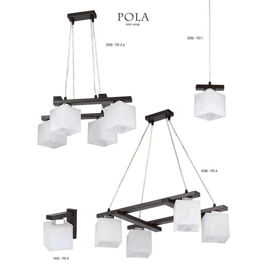 Jupiter 1099 - PO 4 p - Żyrandol POLA 4xE27/60W/230V