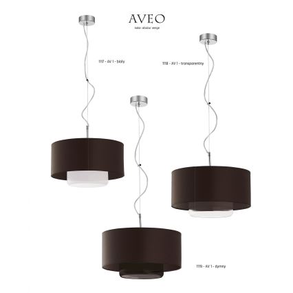 JUPITER 1119-AV1 - Lampa wisząca AVEO 1xE27/60W/230V wenge