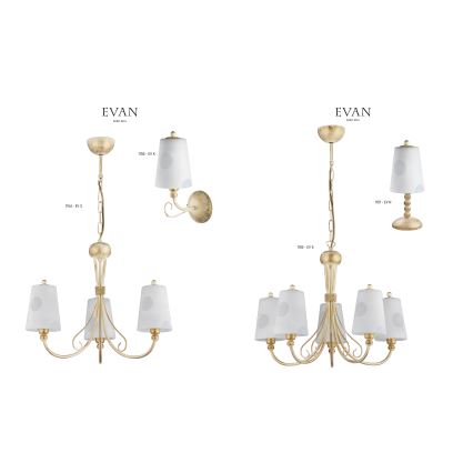 Jupiter 1154 - Lampa wisząca EVAN 3xE14/40W/230V