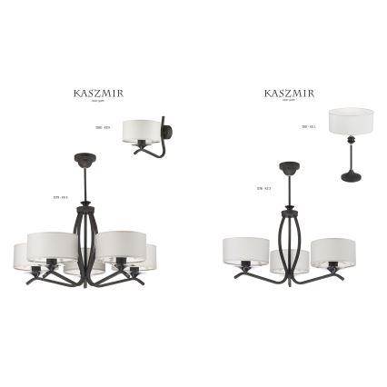 JUPITER 1281-KSLG - Lampa stołowa KASZMIR 1xE27/60W