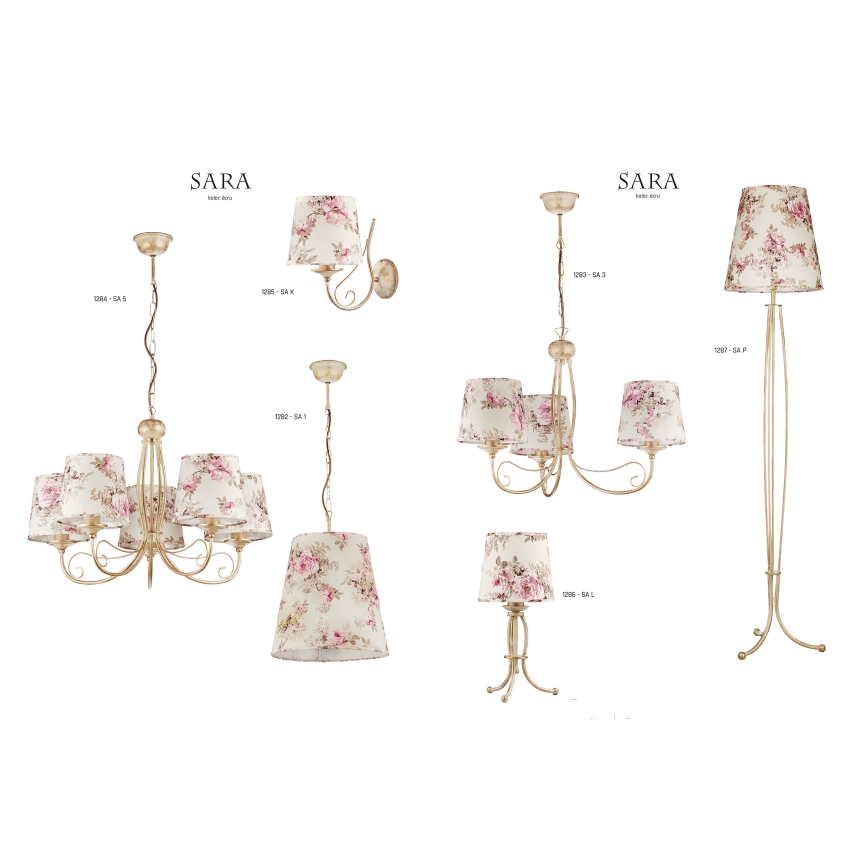 JUPITER 1287-SAP - Lampa stojąca SARA 1xE27/60W