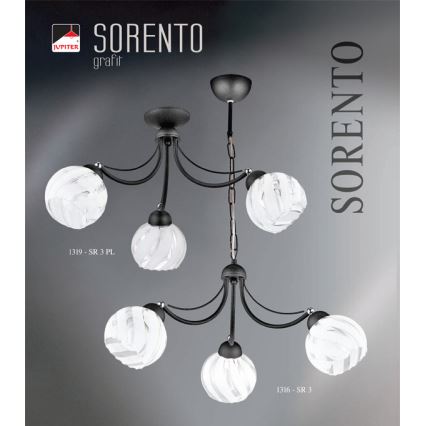 JUPITER 1316-SR3 - Lampa wisząca SORENTO 3xE27/60W