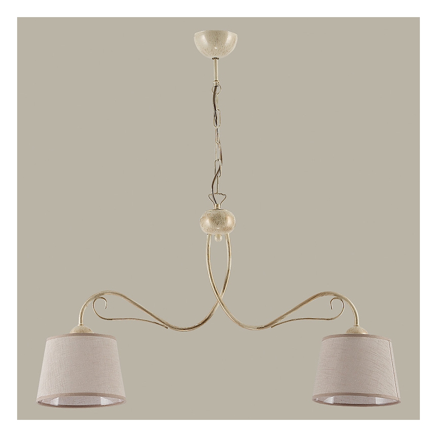 Jupiter 1352 - KM 2 E - Lampa wisząca KAMELIA 2xE27/60W/230V