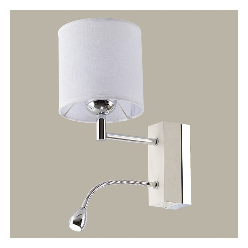 Jupiter 1415 - MA K B - LED kinkiet MANGO 1xE27/60W + LED/1W/230V