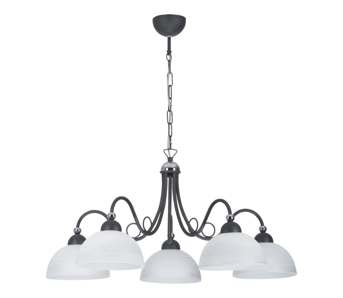 Jupiter 1491 - Żyrandol na łańcuchu SAGA 5xE27/60W/230V
