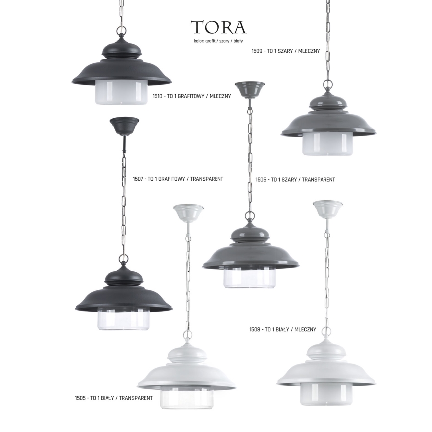 Jupiter 1508 - Żyrandol na łańcuchu TORA 1xE27/60W/230V