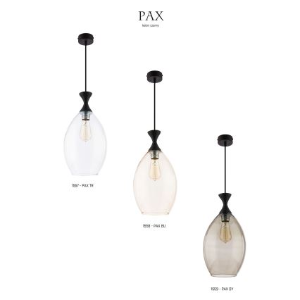 Jupiter 1559 - PAX DY - Lampa wisząca PAX E27/60W