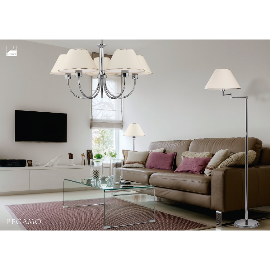 Jupiter 1583 - BG G CH - Lampa stołowa BEGAMO E27/60W