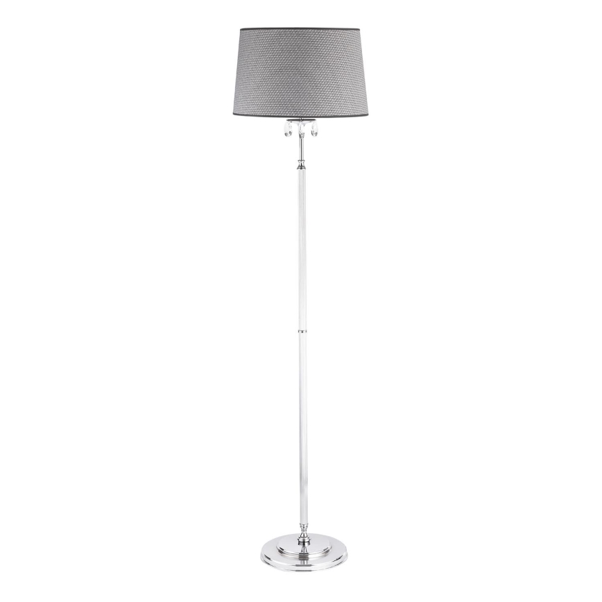 Jupiter 1609 - EG P CH - Kryształowa lampa stojąca EGIDA 3xE27/60W/230V